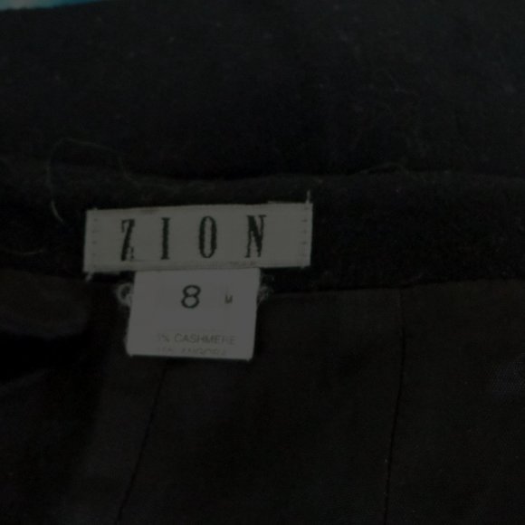 EUC - Stunning ZION Black Wool/Cashmere Blend Pencil Skirt - Size 8 - Picture 6 of 6